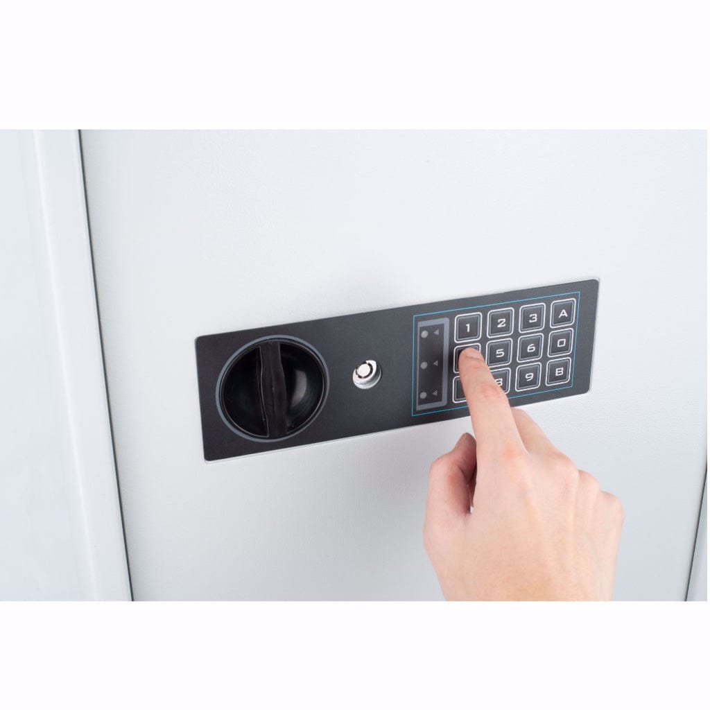 Barska AX13368 Digital Keypad Key Safe | 240 Key Capacity | White Multi-Key Safe
