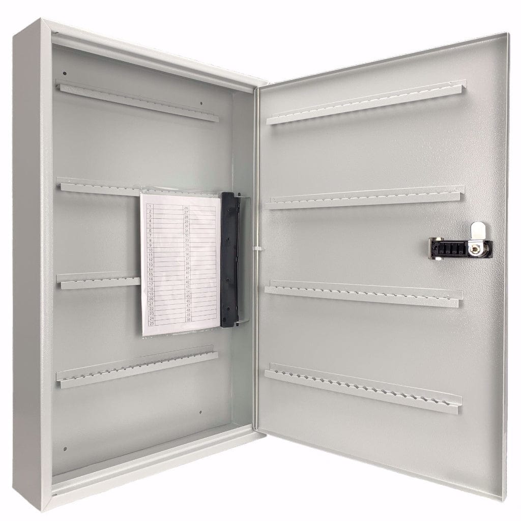 Barska CB13602 Multi-Key Lock Boxes | 160 Position Key Cabinet with Combination Lock and White Tags | Gray Finish