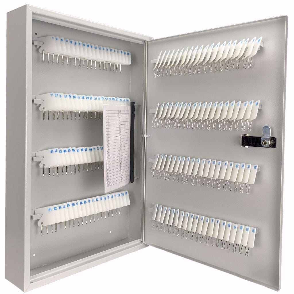 Barska CB13602 Multi-Key Lock Boxes | 160 Position Key Cabinet with Combination Lock and White Tags | Gray Finish