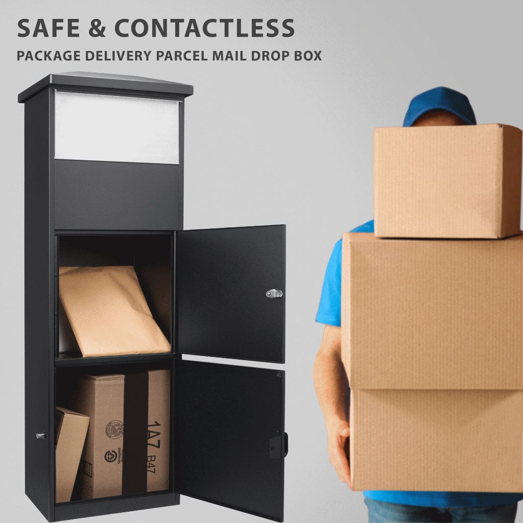 Barska MPB-600 Mail/Parcel Drop Box CB13332 | Package Compartment ...