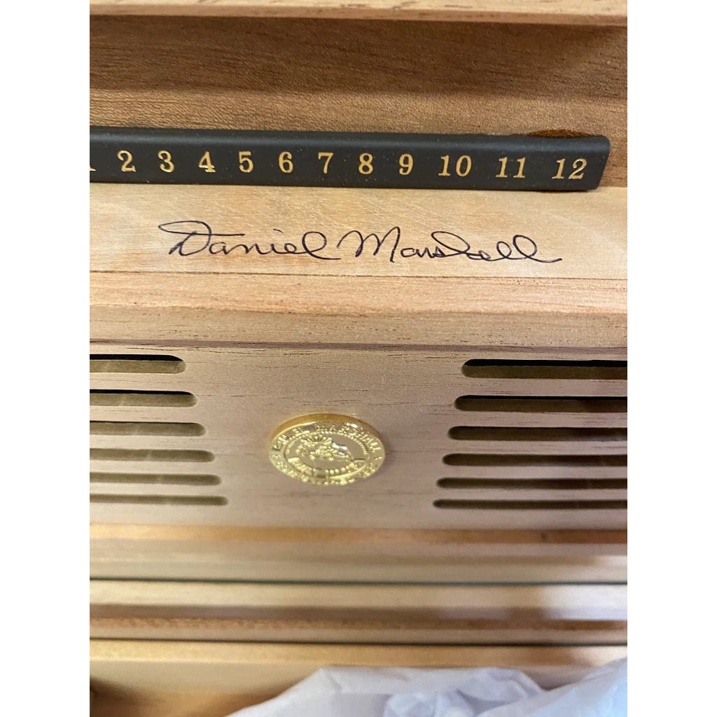 Copy of Daniel Marshall 125 Humidor Burl Private Stock Humidor | 125 Cigar Capacity | 24kt Gold Plated Hinges &amp; Locks | Spanish Cedar Interior Lift out Tray Installed