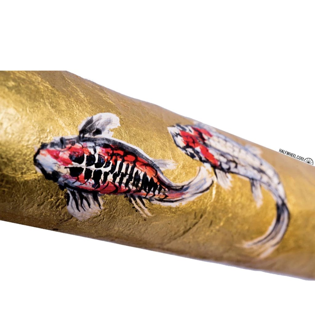 Daniel Marshall 24KT Gold Swimming Koi Fish Humidor Limited Edition | 20 Cigar Capacity | Spanish Cedar Interior