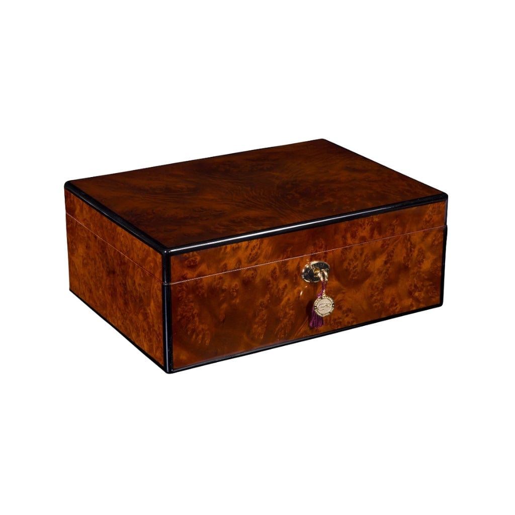 Copy of Daniel Marshall Ambiente 65 Cigar Humidor in Black Matte Private Stock | 65 Cigar Capacity | 24kt Gold Plated Hinges & Locks | Spanish Cedar Interior