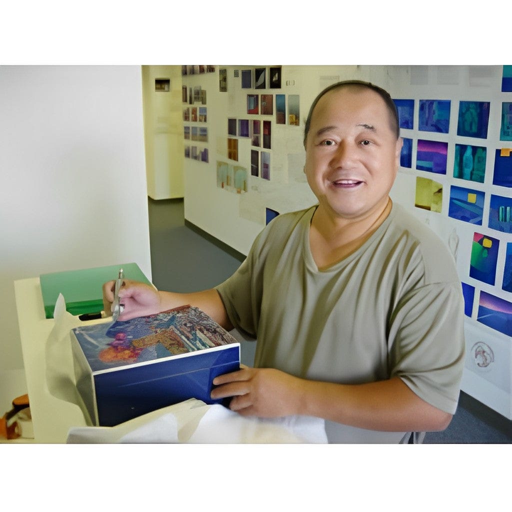 Daniel Marshall "Liberty Humidor" by Japanese Artist Hiro Yamagata Cigar Humidor | 150 Cigar Capacity | Sterling Silver