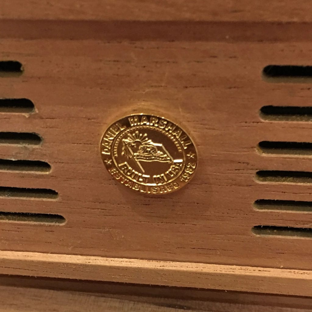 Daniel Marshall Limited Edition 165 Humidor Burl Private Stock Humidor | 165 Cigar Capacity | 24kt Gold Plated Hinges &amp; Locks | Spanish Cedar Interior Lift Out Tray Installed