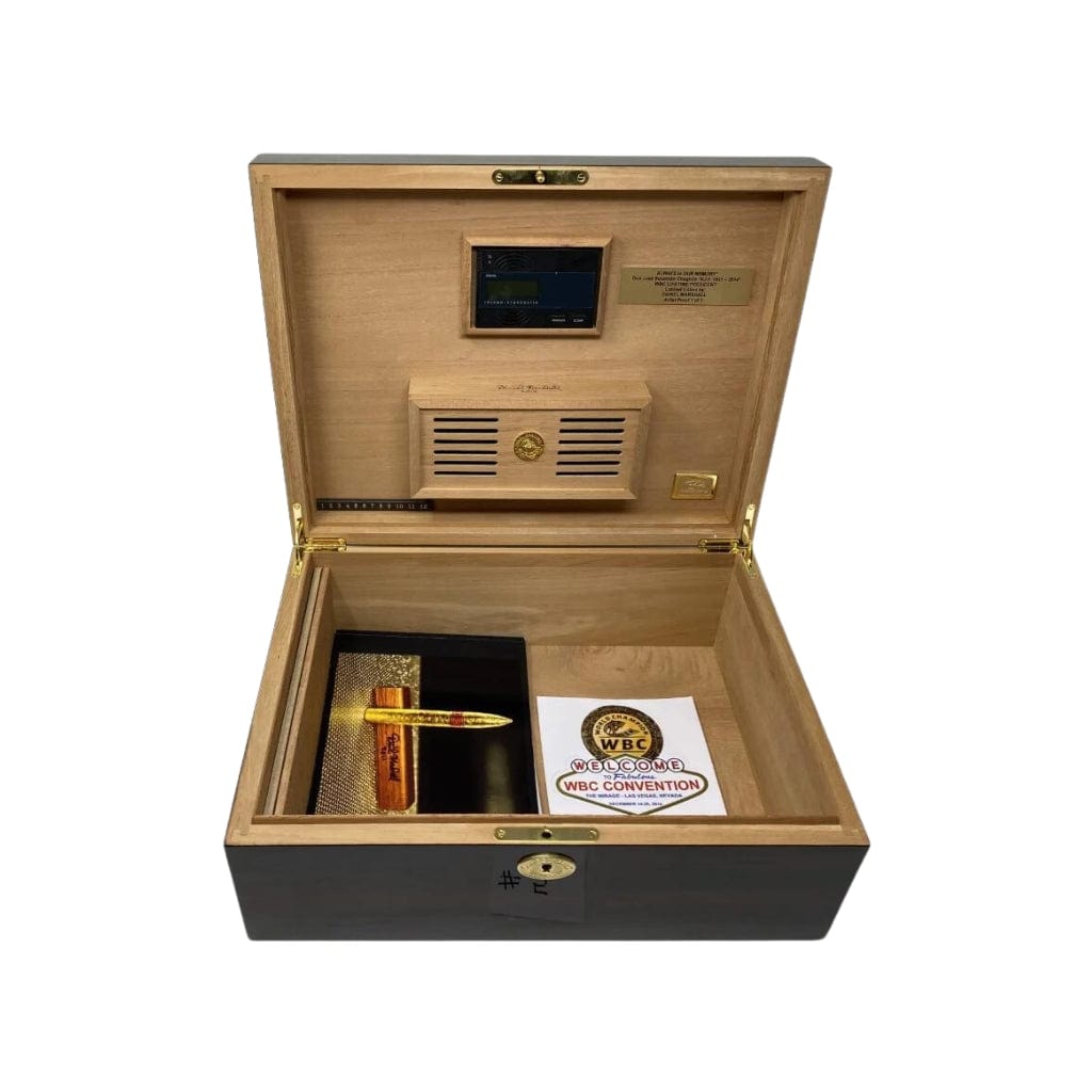 Daniel Marshall Official & Original Champion Belt World Boxing Association Humidor Limited Edition | 165 Cigar Capacity | Spanish Cedar Lining with Dividers