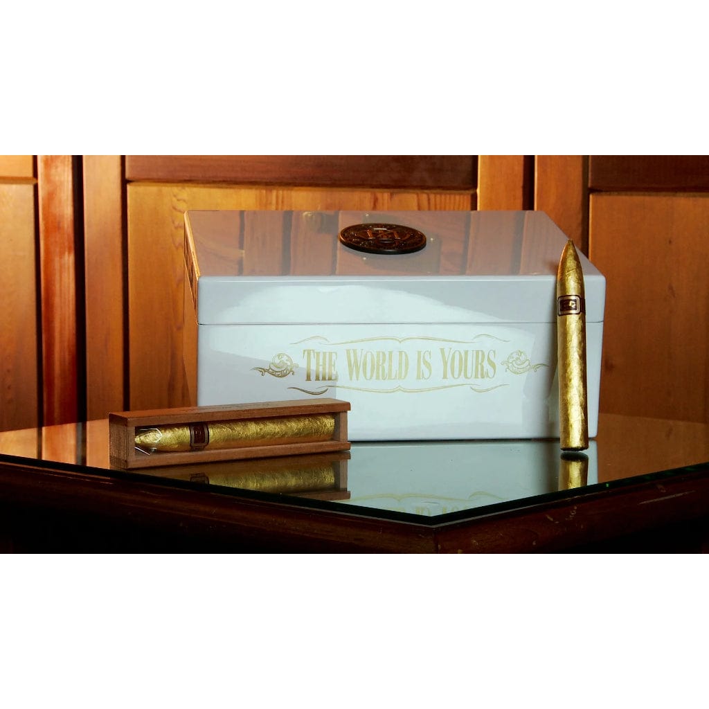 Daniel Marshall &quot;Scarface&quot; Official Al Pacino Universal Studio Humidor Limited Edition | 100 Cigar Capacity | Spanish Cedar Lift Tray with Dividers