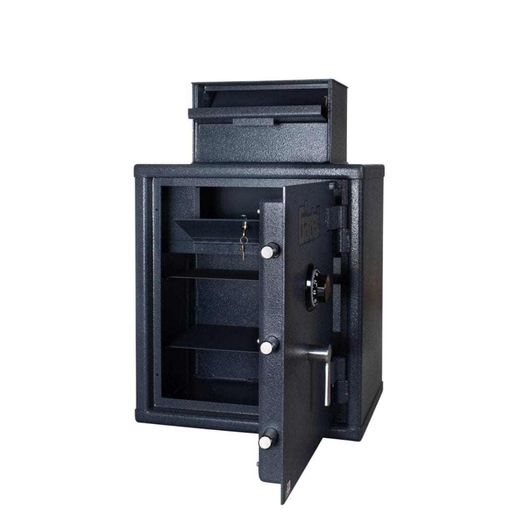 Gardall FL2522/2 Heavy Duty Cash Register Tray | Wide Body Depository Safes | Inside Compartment | 2 Shelves 2 Shelves