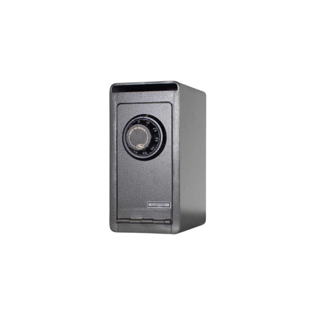 Gardall GTC1206-G-K/GTC1206-G-C Under Counter Depository | B-Rated Safe | Compact Safe with Drop Slot Dual-Key Lock
