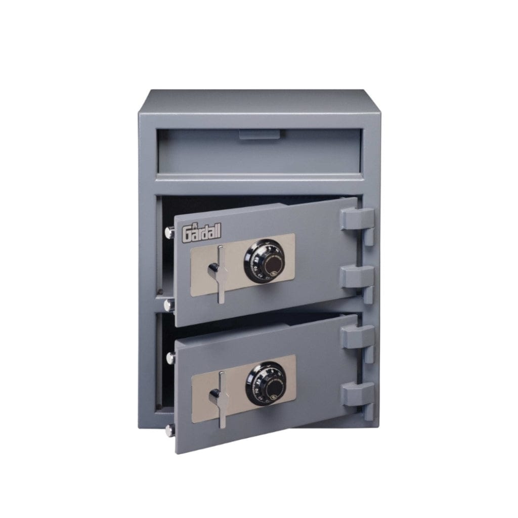 Gardall LCF2820 Commercial Light Duty Depository/Cash Handling Safe | 2 Compartment | Front Drop Door Combination Lock / Combination Lock