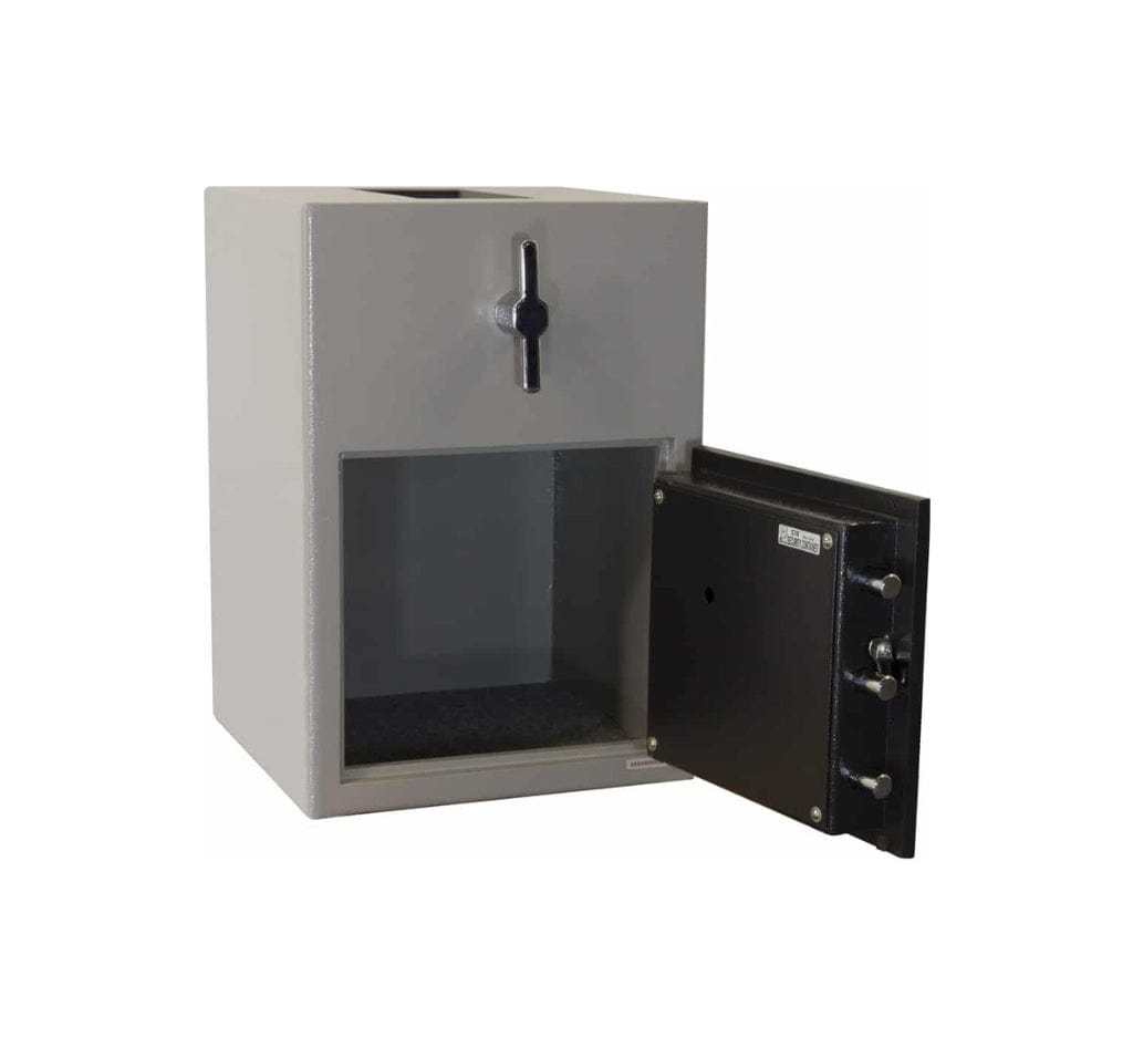 Hayman CV-H20C CashVault Top Loading Depository Safe | Auto-Locking System | Large Rotary Hopper | 1.1 CF Storage Capacity