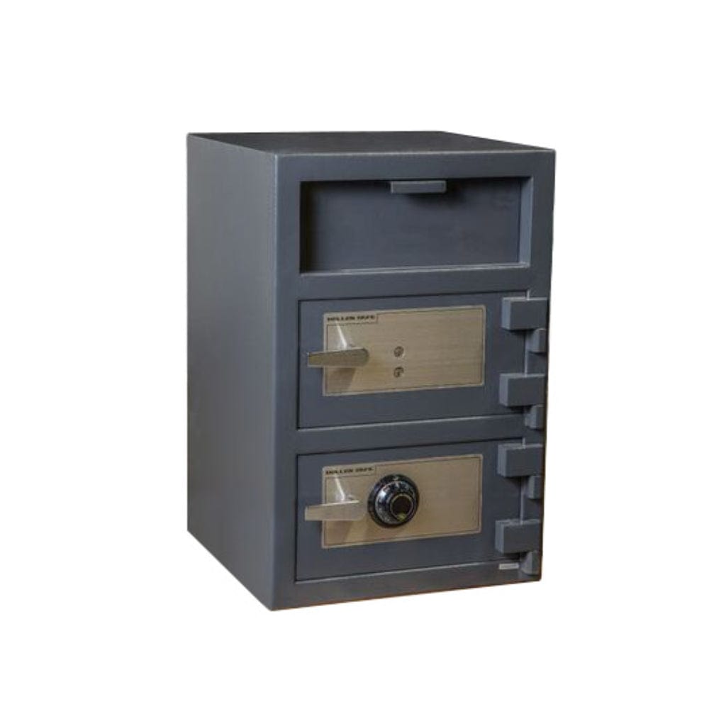 Hollon FDD-3020CK Double Door Depository Safe | B-Rated | Dial Lock &amp; Key Lock | 3.6 Cubic Feet