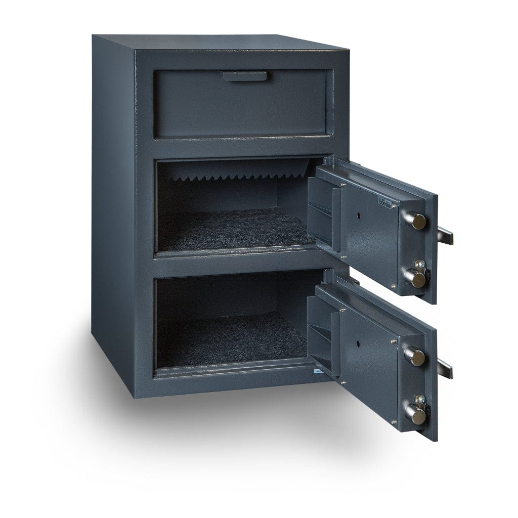 Hollon FDD-3020EE Double Door Depository Safe | B-Rated | Electronic Locks | 3.6 Cubic Feet