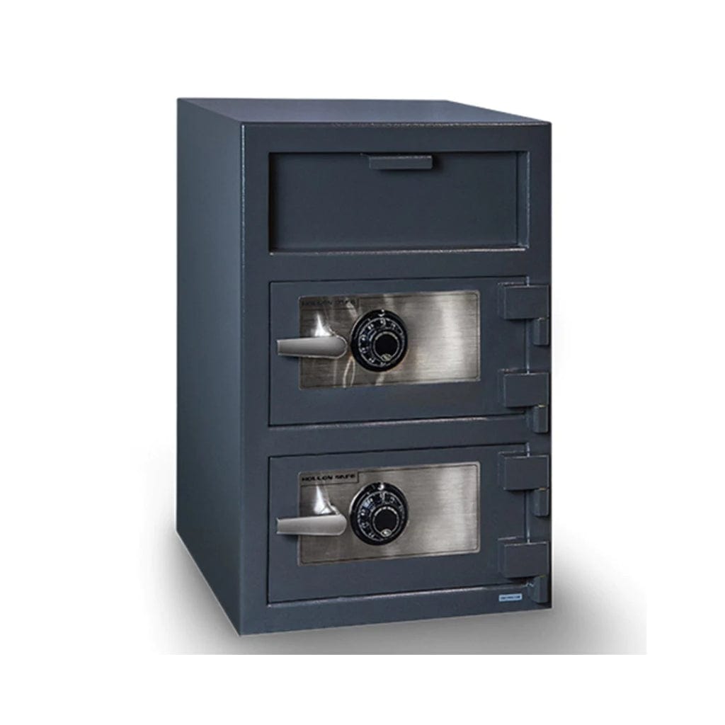 Hollon FDD-3020CC Double Door Depository Safe | B-Rated | Dial Locks | 3.6 Cubic Feet