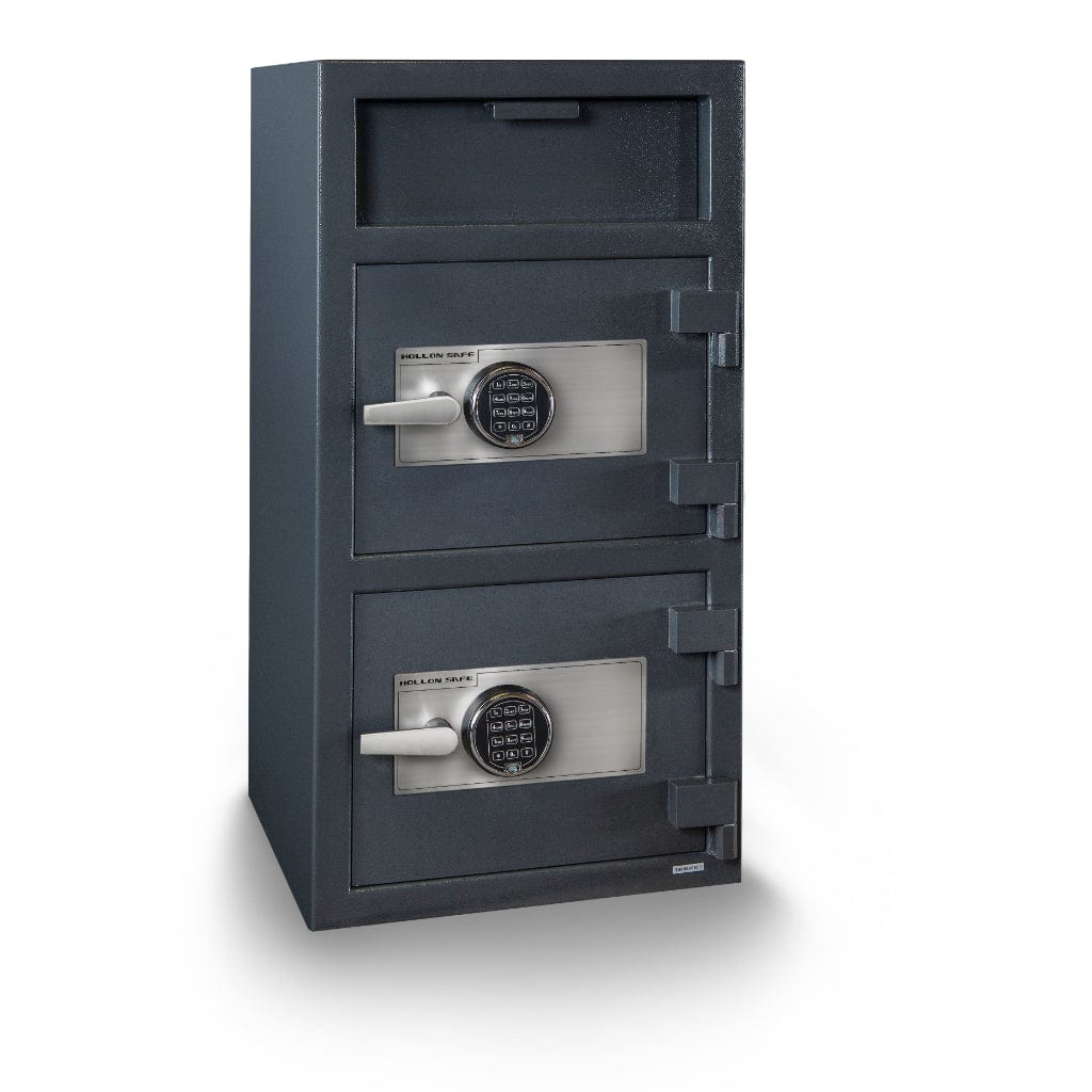 Hollon FDD-4020EE Double Door Depository Safe | B-Rated | Electronic Locks | 7 Cubic Feet