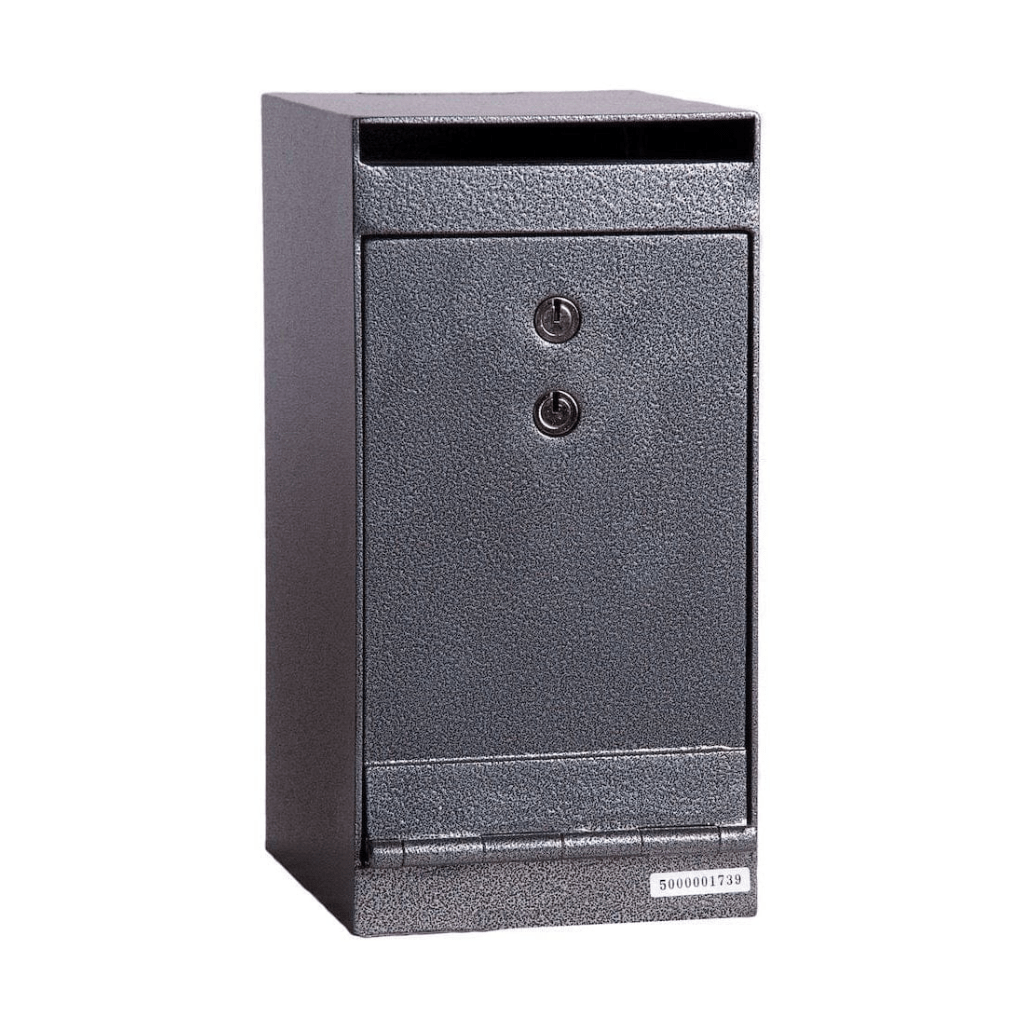 Hollon HDS-01K Drop Slot Safe | B-Rated | 0.20 Cubic Feet | UL Listed Dual Key Lock