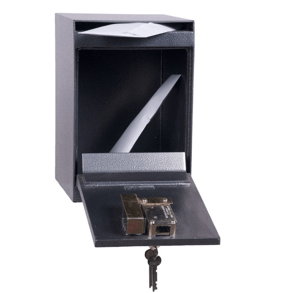 Hollon HDS-03K Drop Slot Safe | B-Rated | 0.37 Cubic Feet | UL Listed Dual Key Lock