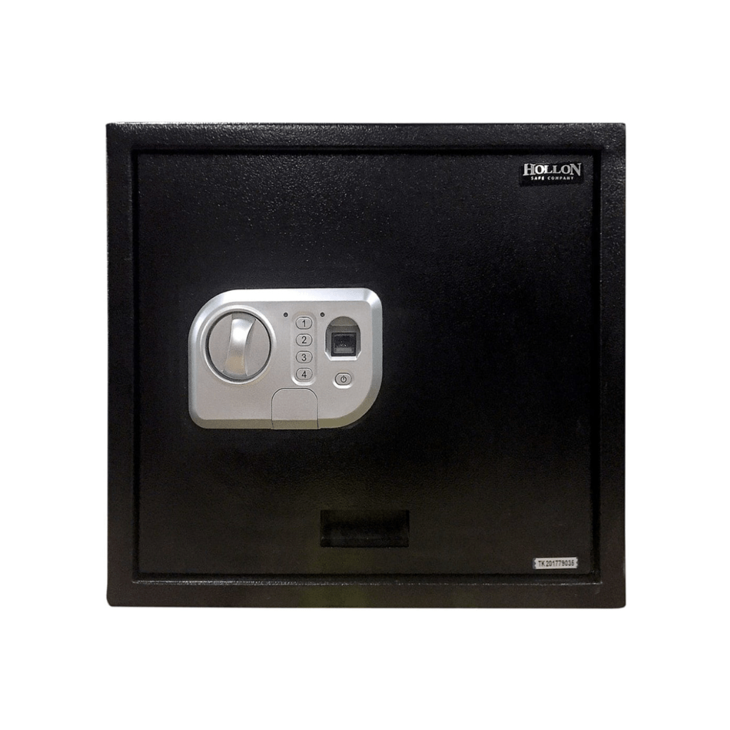 Hollon PB-BIO-2 Pistol Safe | Biometric Lock with Override Key | 24 LBS