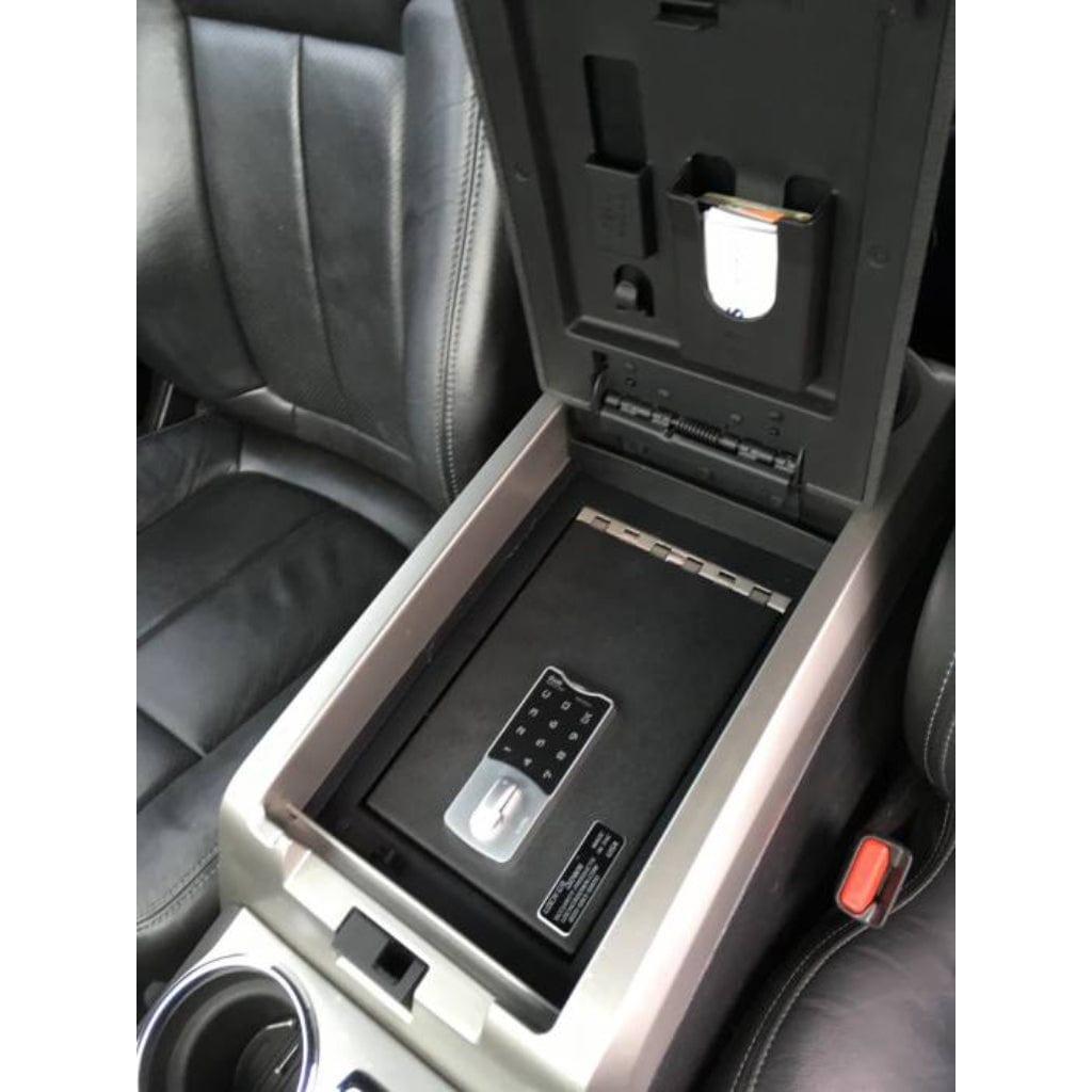 Lock&#39;er Down LD2026 Console Safe for Ford F-150 (2009-2012) with Full Floor Console | Raptor Platinum Model | Heavy 12 Gauge Steel | 4 Point Locking System