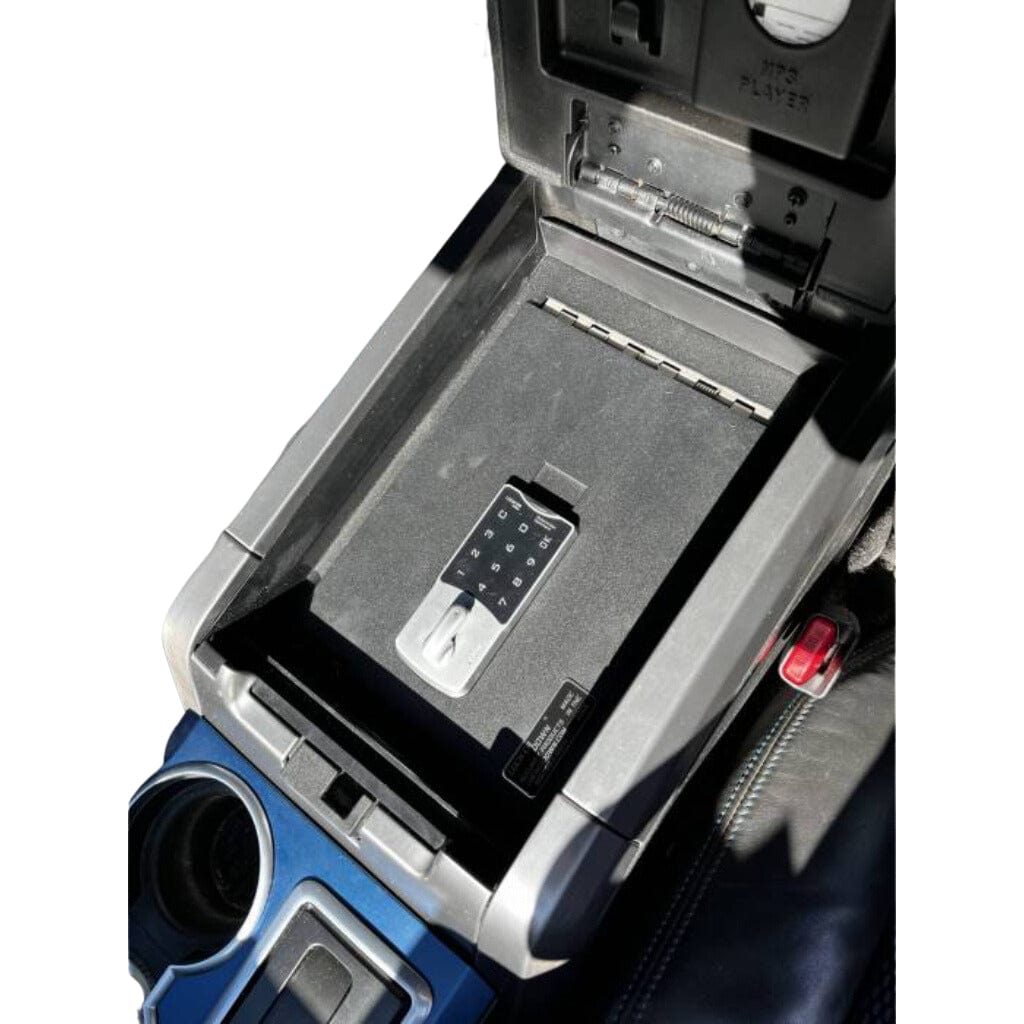 Lock&#39;er Down LD2026XEX EXxtreme Console Safe for Ford F-150 (2012-2014) Late Production | Raptor Platinum Model | Full Floor Console | Heavy 12 Gauge Steel | 4 Point Locking System