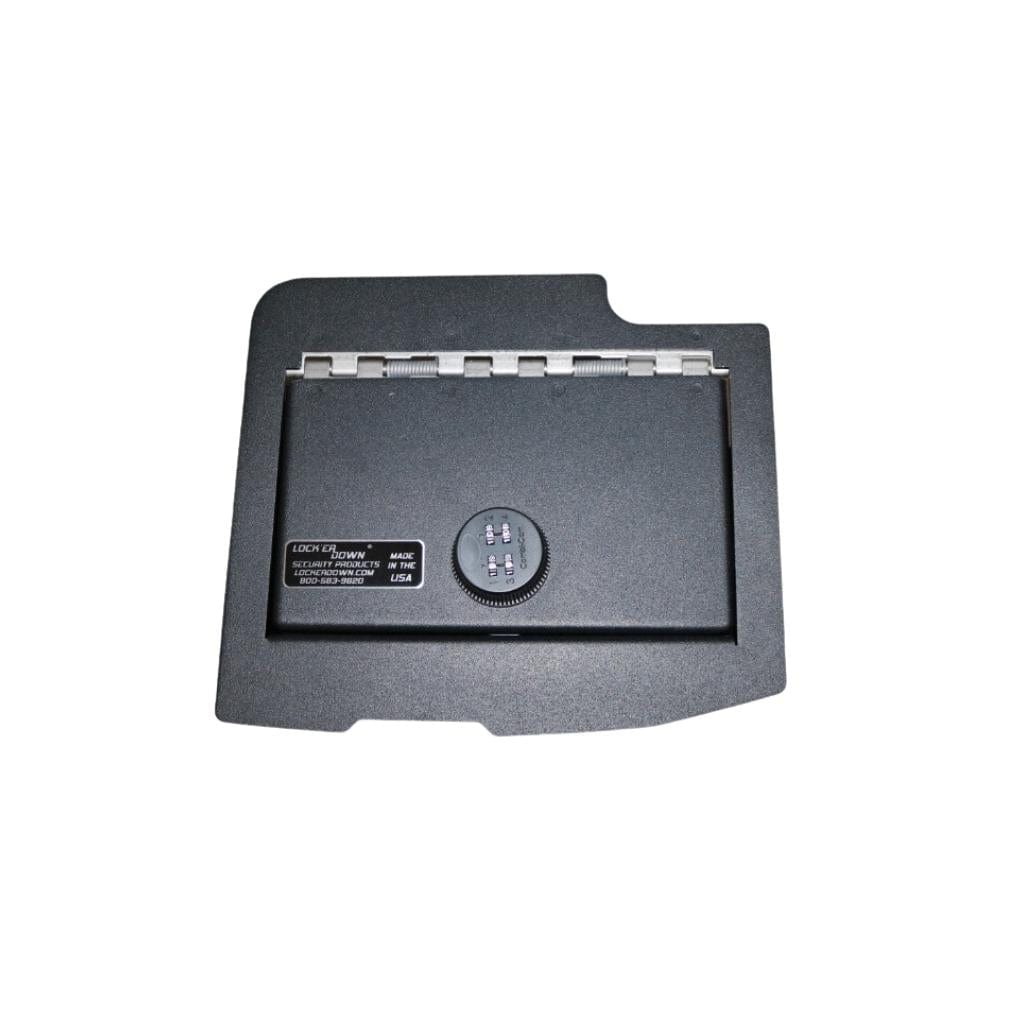 Lock&#39;er Down LD2028CD Console Safe for Dodge Ram 1500, 2500 &amp; 3500 (2009-2018) | Heavy 12 Gauge Steel | 4 Point Locking System
