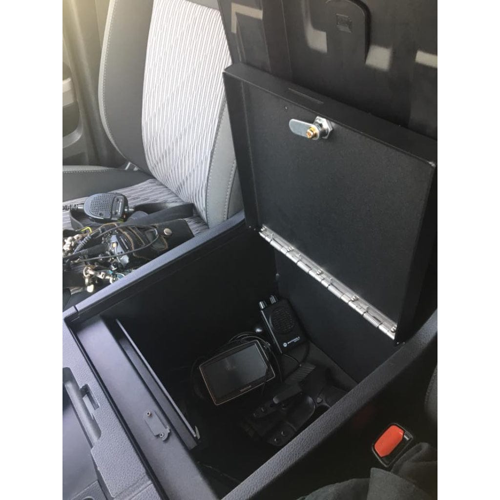 Lock&#39;er Down LD2043 Console Safe for Toyota Tundra (2014-2021) | Heavy 12 Gauge Steel | 4 Point Locking System