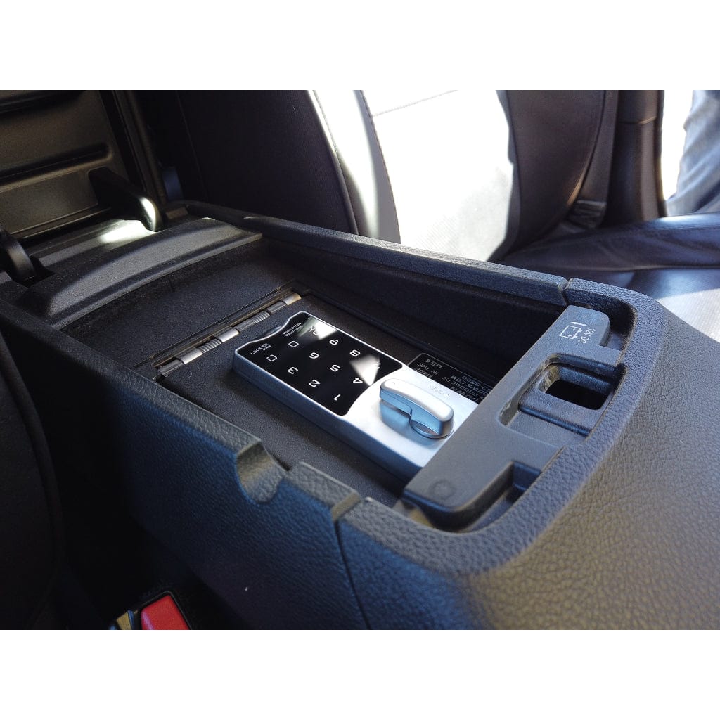 Lock&#39;er Down LD2067 Console Safe for Dodge Durango (2011-2021) &amp; Jeep Grand Cherokee (2011-2021) | Heavy 12 Gauge Steel | 4 Point Locking System