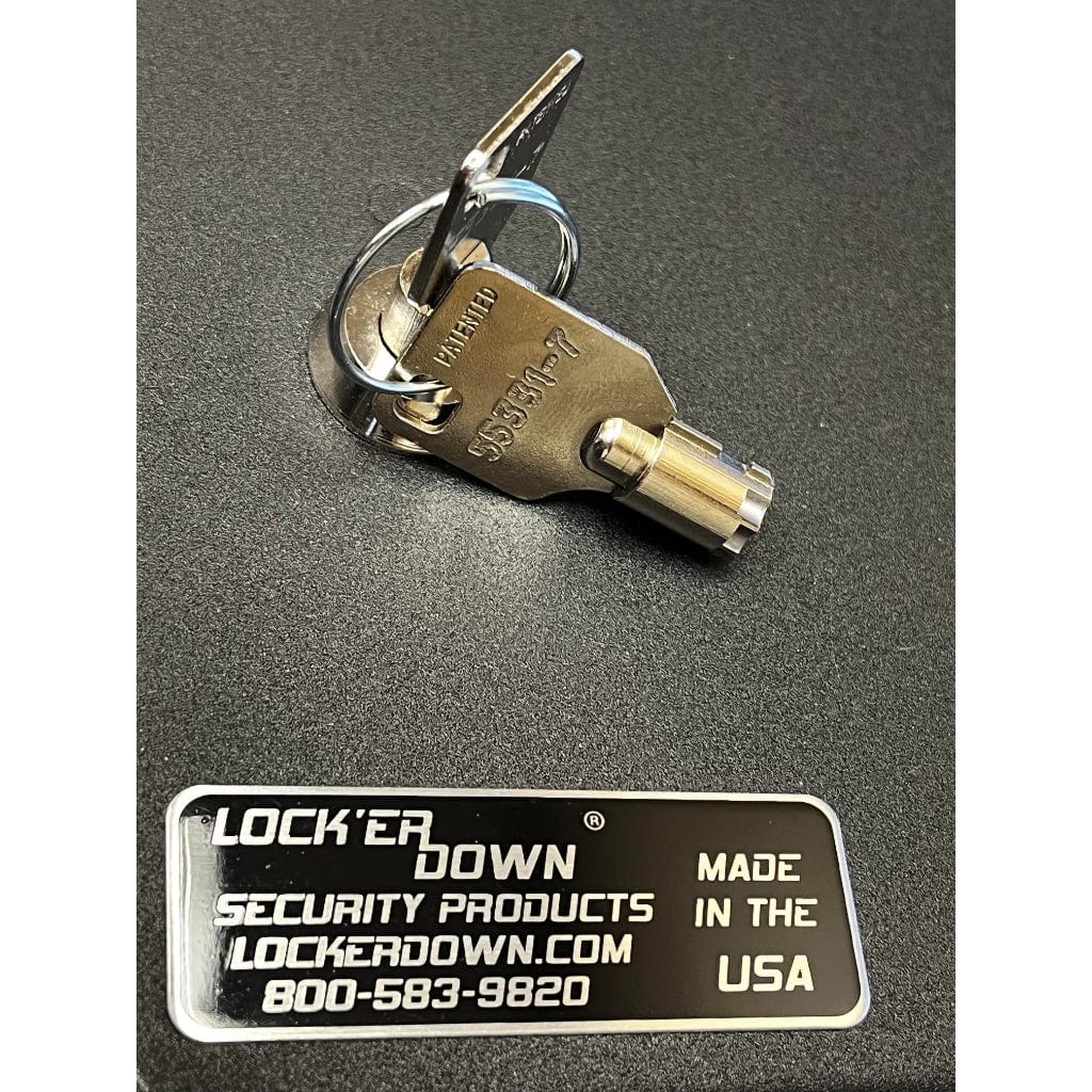 Lock&#39;er Down LD7SIDED 7 Sided Key | 7-Sided Tubular Key | Lock for Standard Lid Opt