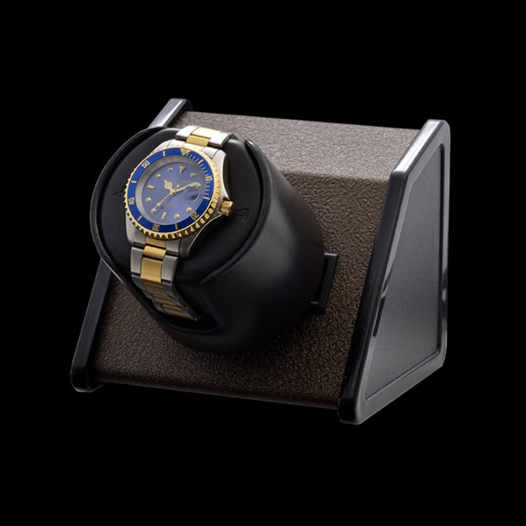 Orbita Sparta 1 Open Bold Sparta Series Watch Winder | Rotorwind | Powder-Coated Finish | Single Watch Capacity Black
