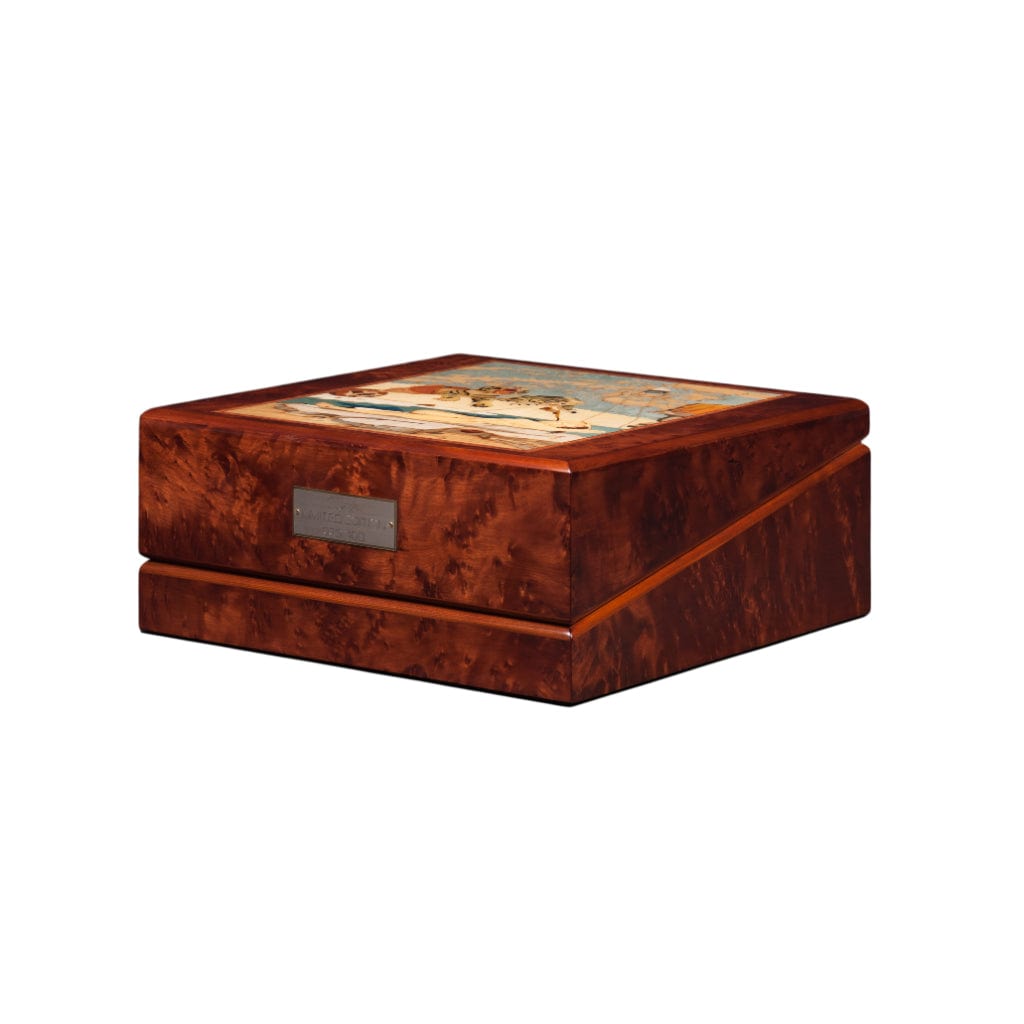 Orbita W20051 Dali - Burl Artisan Series Watch Winder | Rotorwind Movement | 3 Watch Winding Capacity