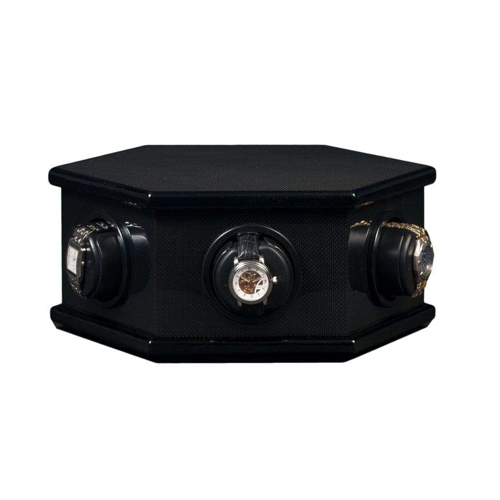 Orbita W21400 Carolo 6 Carolo Series Watch Winder Hexagonal Case | Rotorwind Movement | 6 Watch Winding Capacity