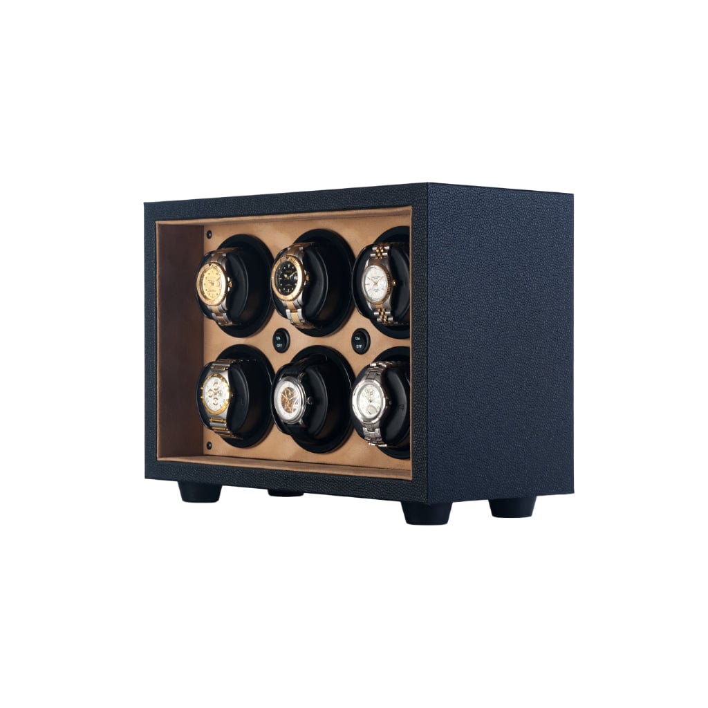 Orbita W21600/W21611 Insafe 6 Insafe Series Watch Winder | Rotorwind Movement | Cream/Black Interior | 6 Watch Winding Capacity Cream