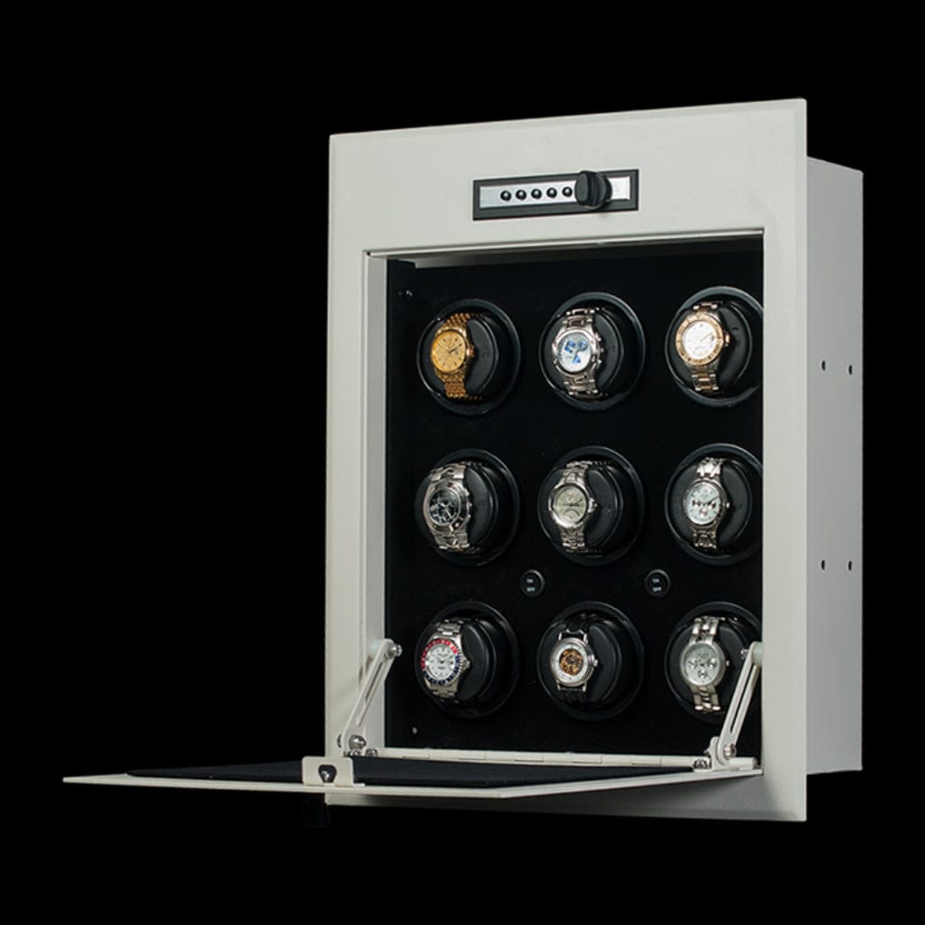 Orbita W21702 Wallsafe 9 Wallsafe Series Watch Winder | Rotorwind | 9 Watch Winding Capacity | Secure & Hidden Protection