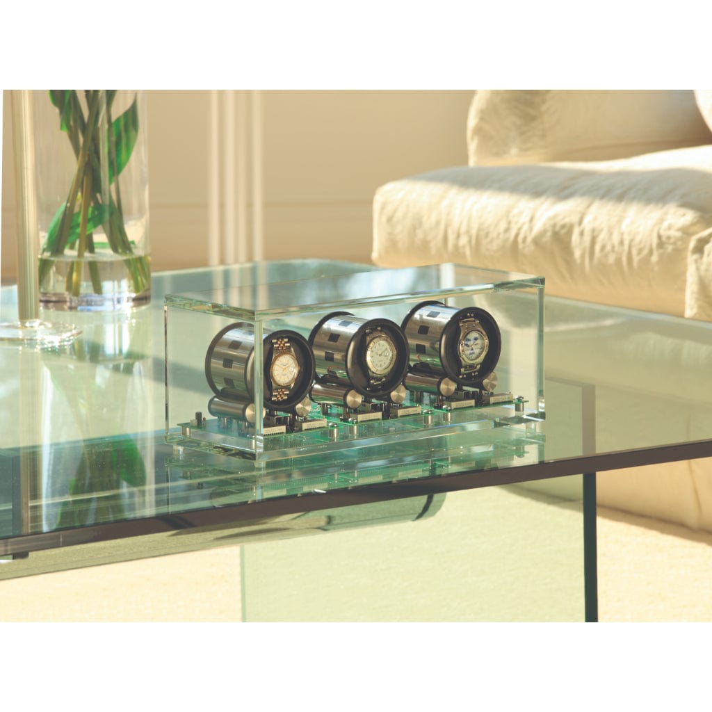 Orbita W35003 Tourbillon 3 Tourbillon Series Watch Winder | Programmable Roller-Driven Winder | 3 Watch Capacity | Digital Display