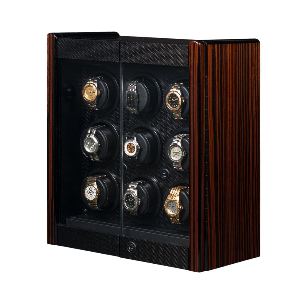 Orbita W70007/W70008 Avanti 9 Avanti Series Watch Winder Cabinet | Rotorwind/Programmable | 9 Watch Winding Capacity Rotorwind
