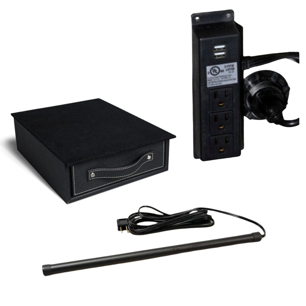 Premium Upgrade Option for AmSec BFX Gun Safe | Dehumidifier Rod | Velvet Lined Jewelry Drawer | Power Strip with USB