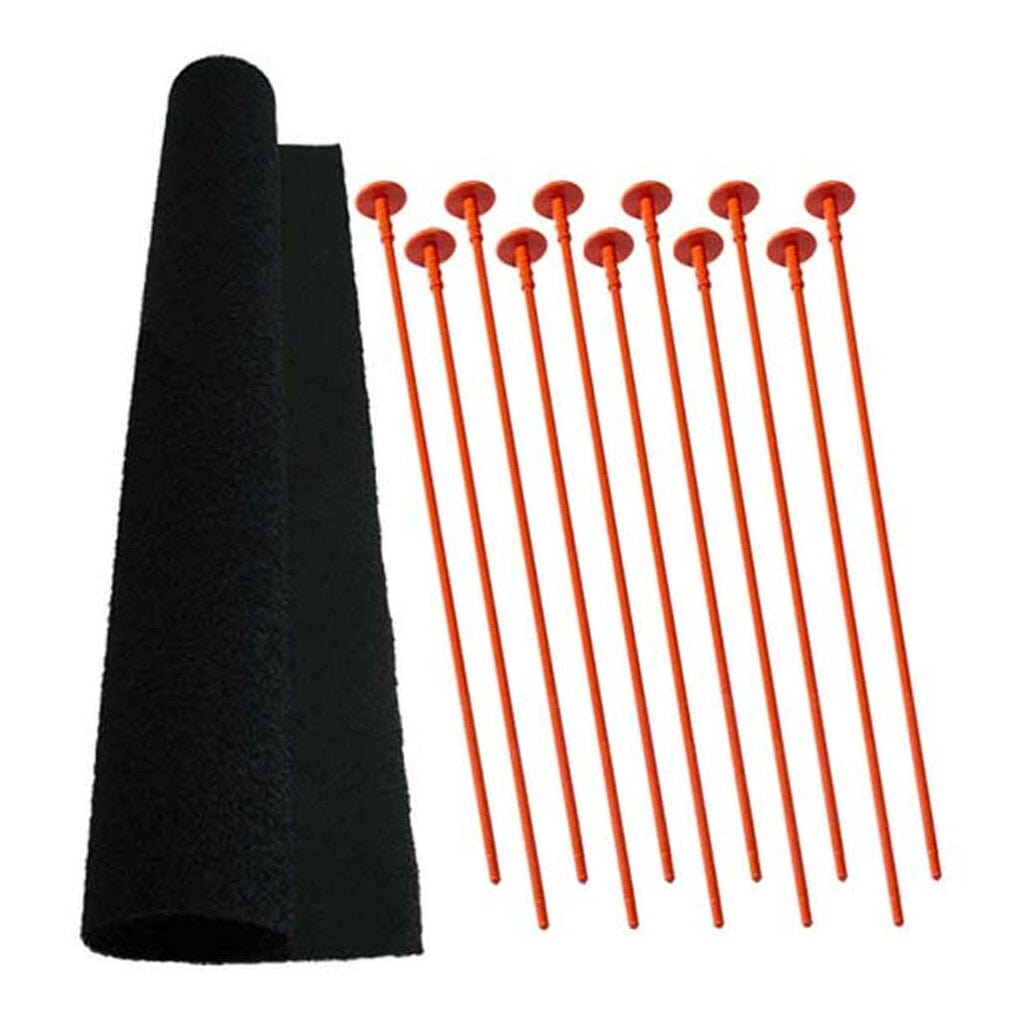 Rhino 3804 Long Gun Organizing Kit ǀ 12 Rifle Rods ǀ 19" x 15" Loop Fabric
