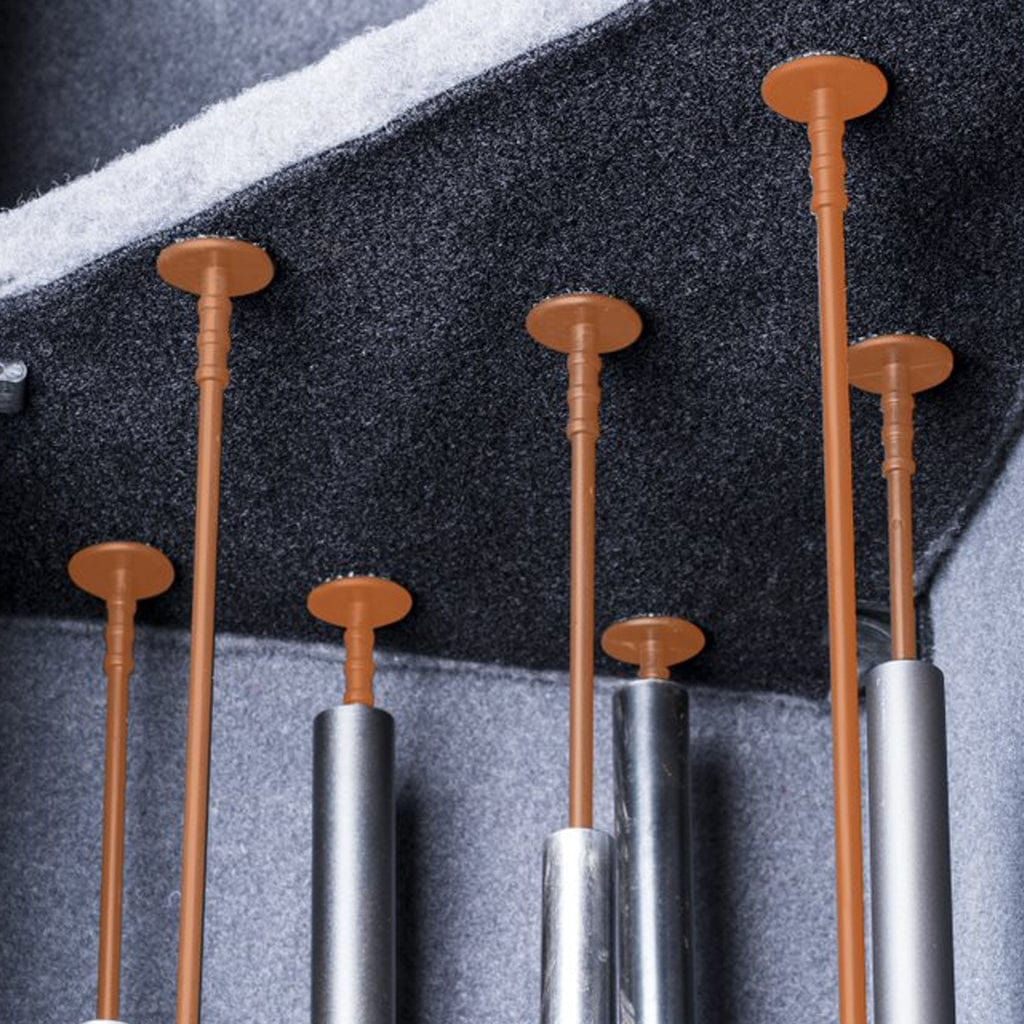 Rhino 3804 Long Gun Organizing Kit ǀ 12 Rifle Rods ǀ 19" x 15" Loop Fabric