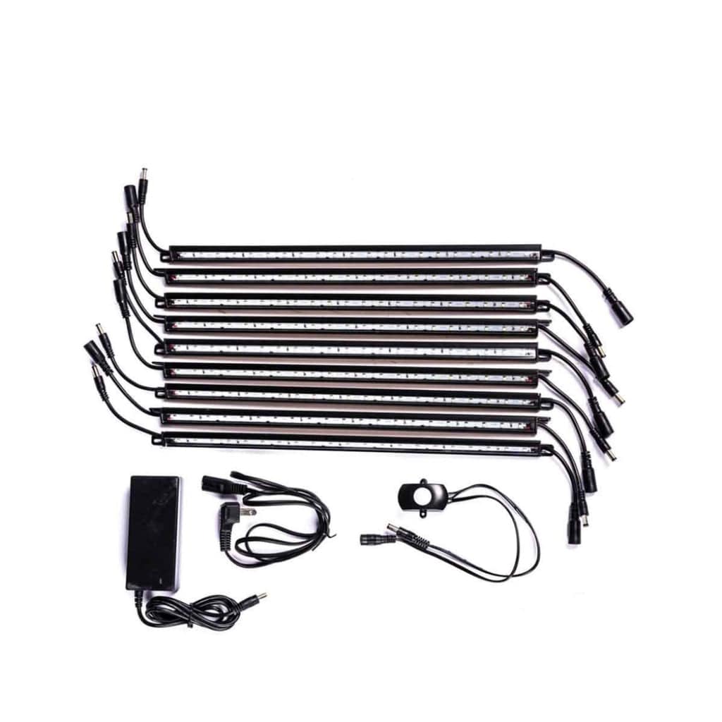 Rhino 3964 9 Wand LED Light Kit ǀ 9 Self-Adhesive Wands ǀ Motion Sensor Activated