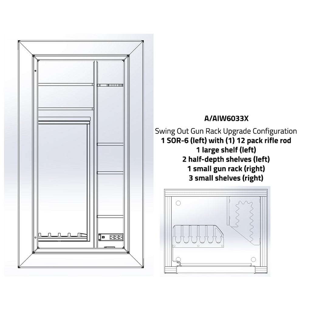 Rhino A Series A6033XGL Gloss Finish 120-Minute 36 Gun Fire Safe