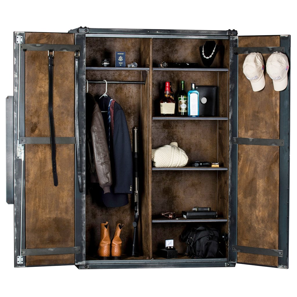 Rhino IWSC7248 Ironworks Armoire Home Furniture ǀ 72"H x 48"W x 24"D ǀ 710 Lbs
