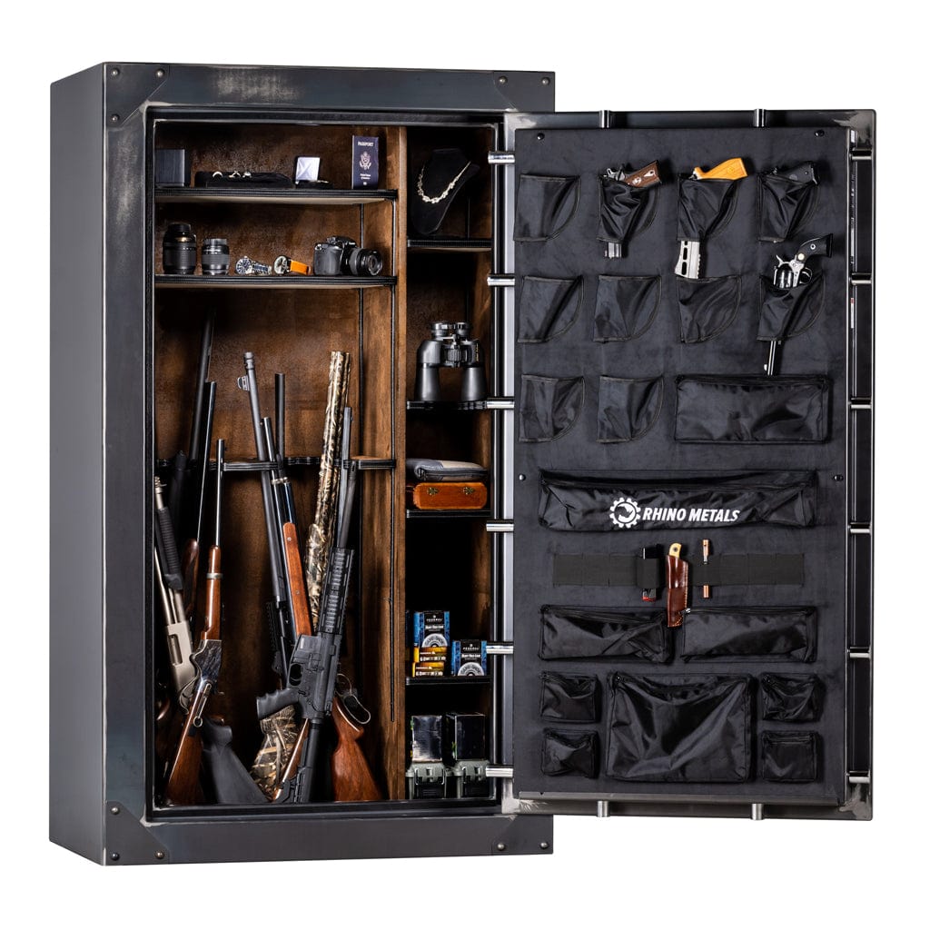 Rhino RSB7242EX Strongbox Gun & Rifle Safe ǀ 52 Long Guns & 10 Handguns ǀ 80 Minute Fire Rated
