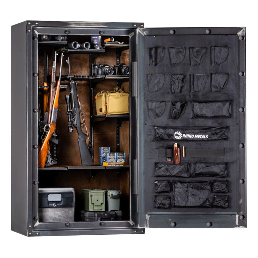 Rhino RSX7241 Strongbox Series Safe with Safex™ Security System &amp; Rhino™ Vector Interior | UL RSC Rated / CA DOJ Compliant ǀ 58 Long Gun Capacity | 80 Min Fire Protection