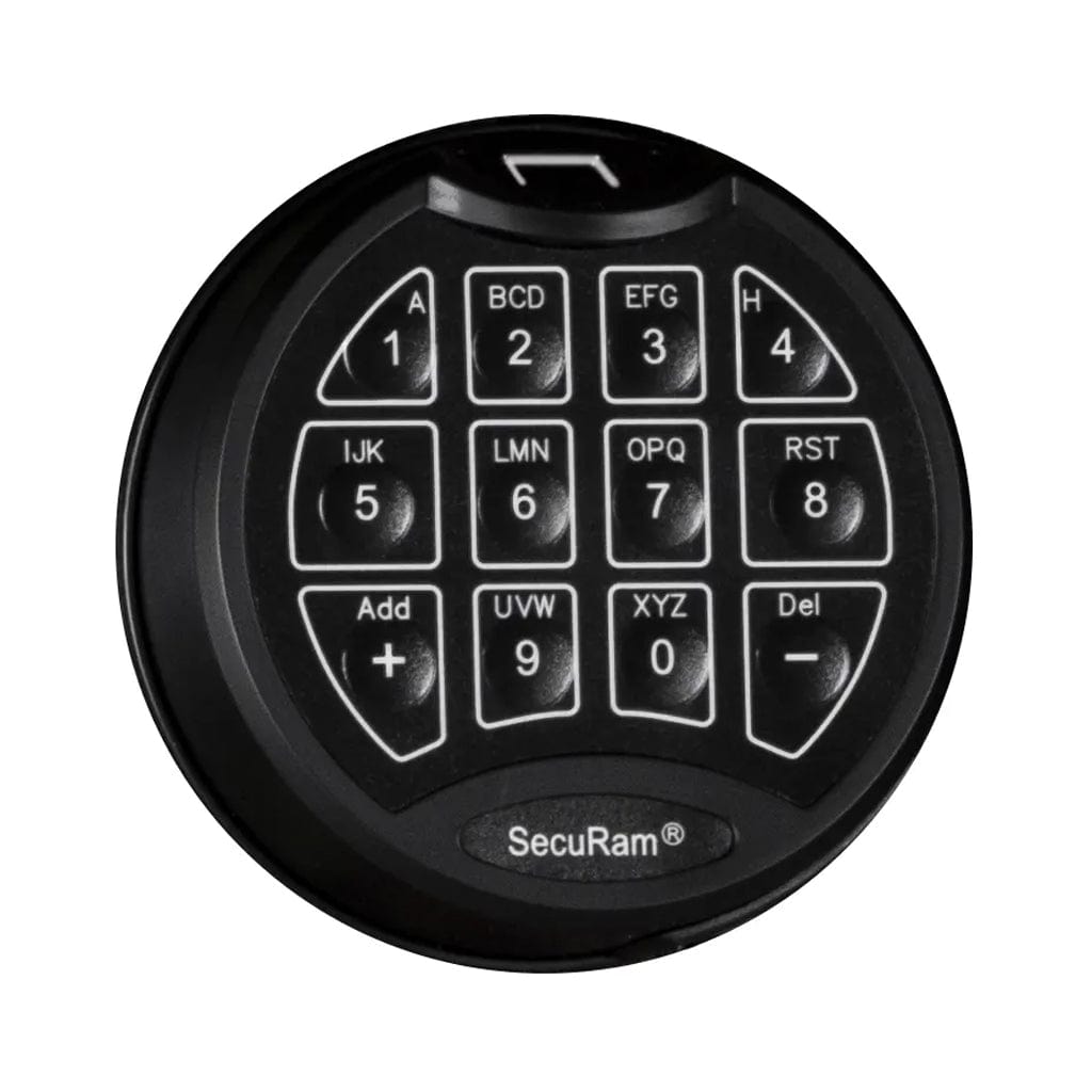 SecuRam Scanlogic FPC-1808-II Biometric Lock with Keypad Backup 9917 by Rhino | Fingerprint Access | UL Tested and Listed