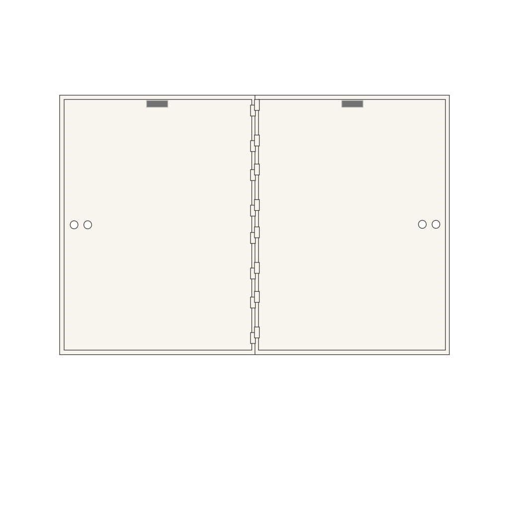SoCal Bridgeman AXL-2-22 Modular Teller Lockers | 2 x [22&quot;x16&quot;] Security Boxes