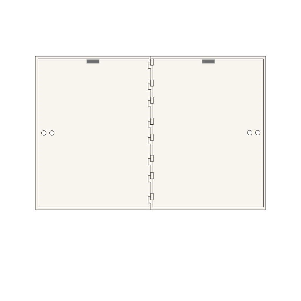 SoCal Bridgeman AXL-2-22 Modular Teller Lockers | 2 x [22"x16"] Security Boxes