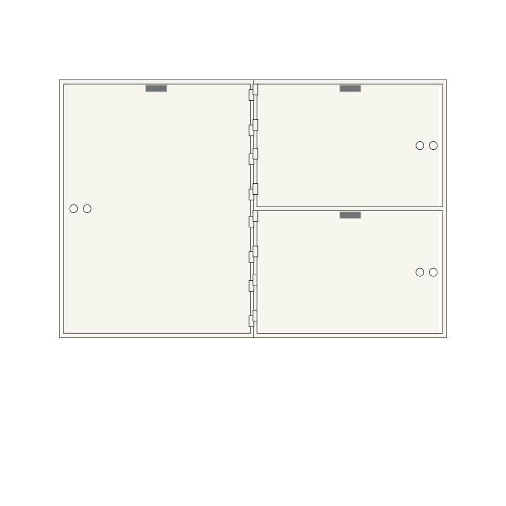 SoCal Bridgeman AXL-3-22 Modular Teller Lockers | 1 x [22"x16"] + 2 x [10"x16"] Security Boxes