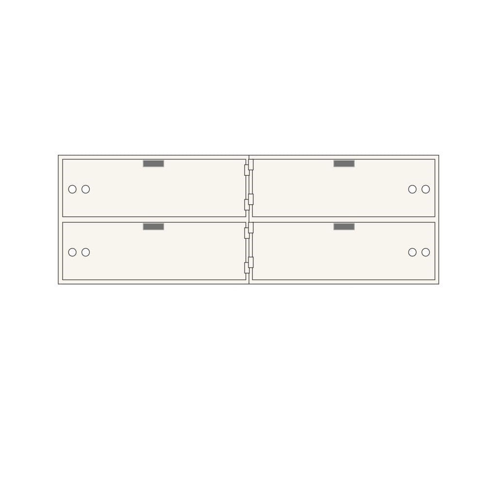 SoCal Bridgeman AXL-4-10 Modular Teller Lockers | 4 x [5"x16"] Security Boxes