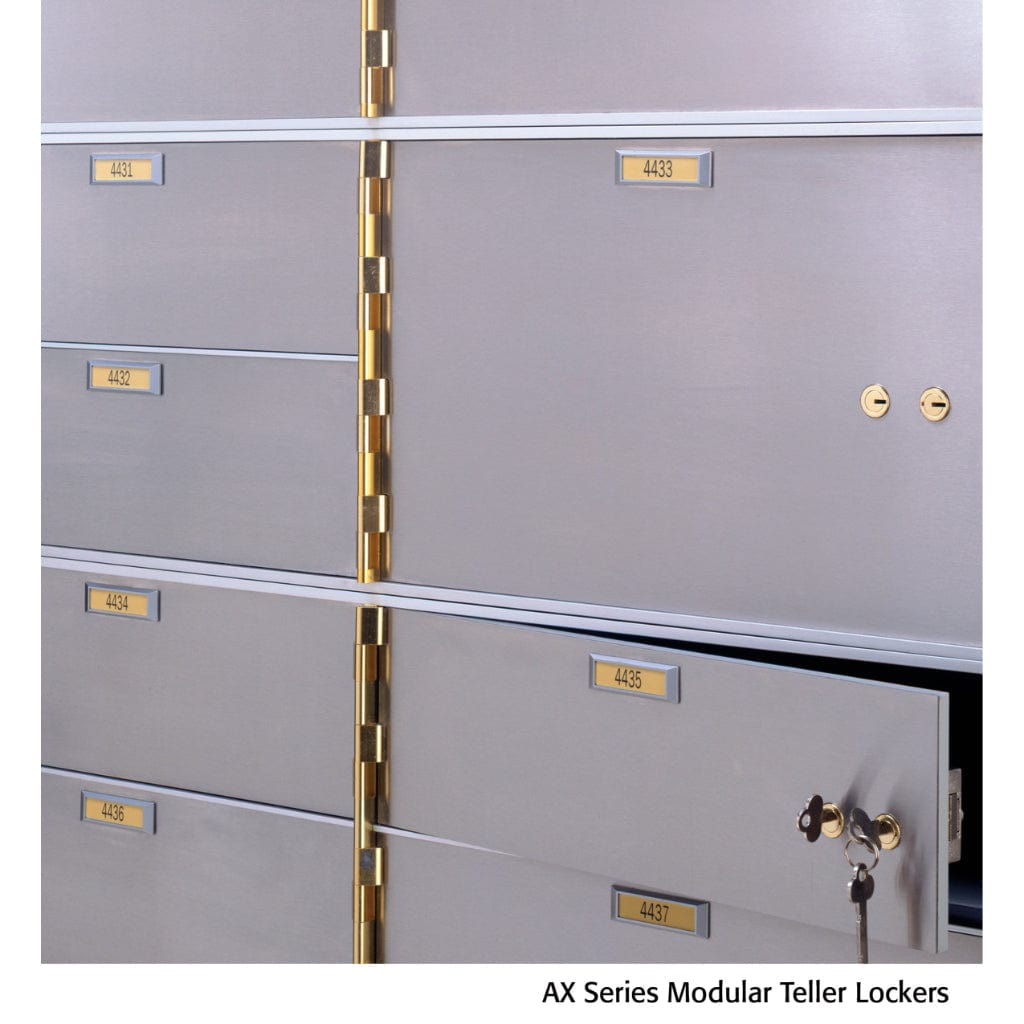 SoCal Bridgeman AXL-4-10 Modular Teller Lockers | 4 x [5&quot;x16&quot;] Security Boxes