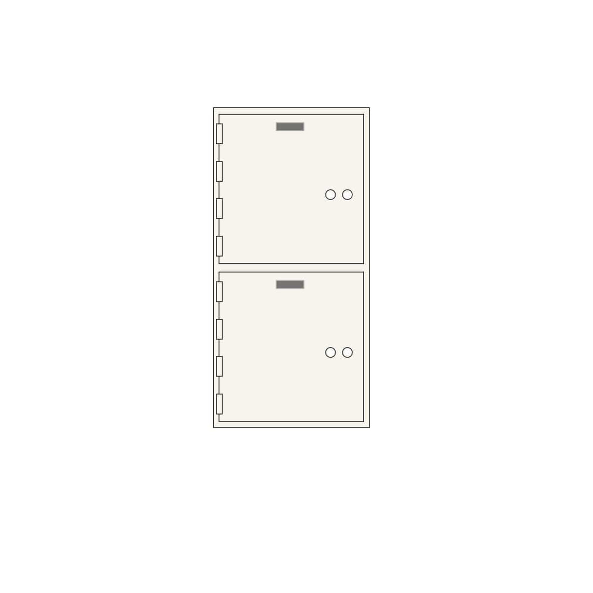 SoCal Bridgeman AXN-2 Modular Depository Safe | 2 x [10&quot;x10&quot;] Deposit Boxes